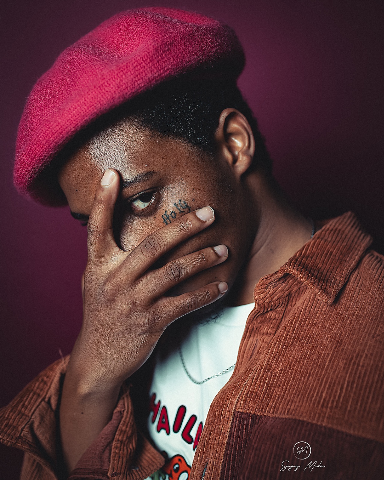 Pink beret